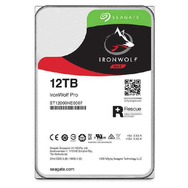 Seagate IronWolf Pro 12TB 7200rpm 256MB SATA3 3,5" HDD PC
