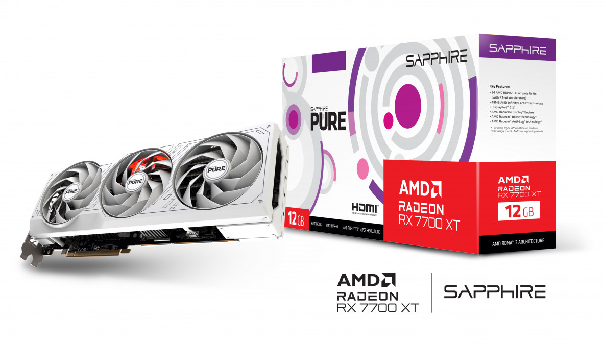 Sapphire Radeon RX7700XT 12GB DDR6 Pure PC