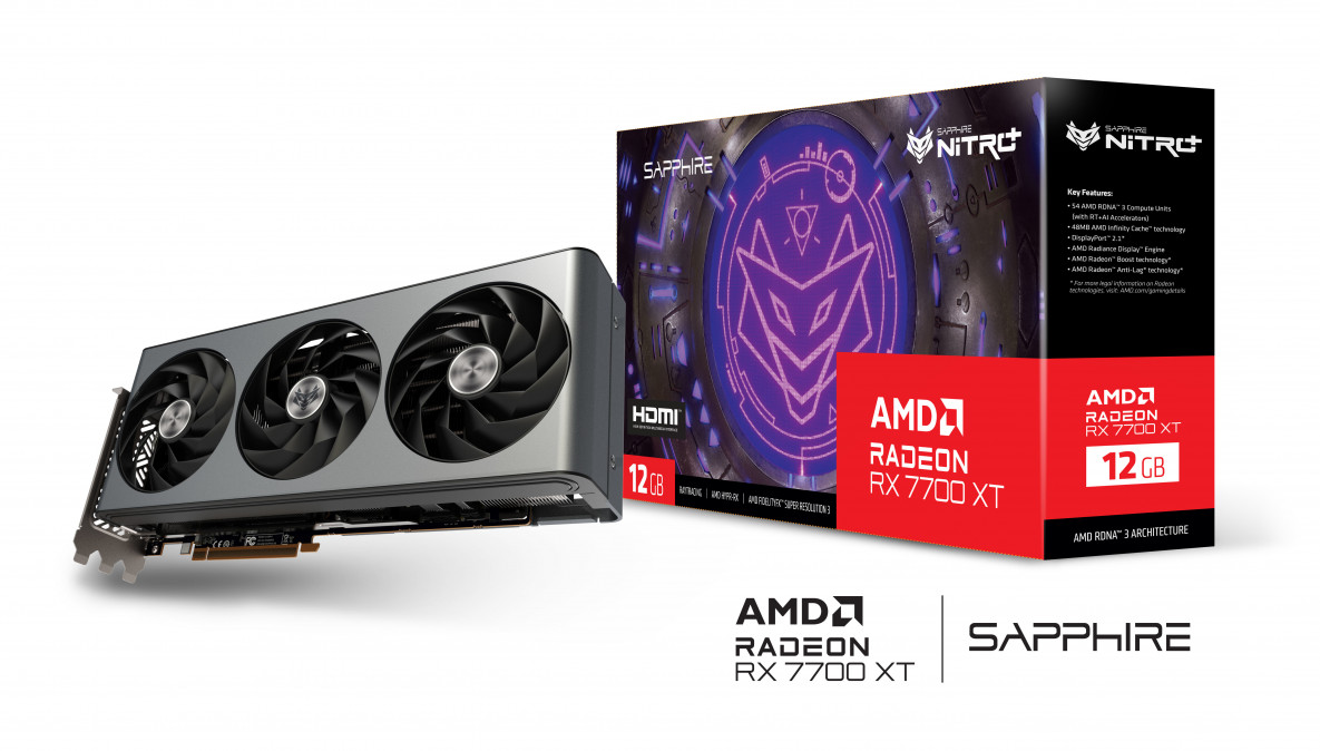 Sapphire Radeon RX7700XT 12GB DDR6 Nitro+ PC