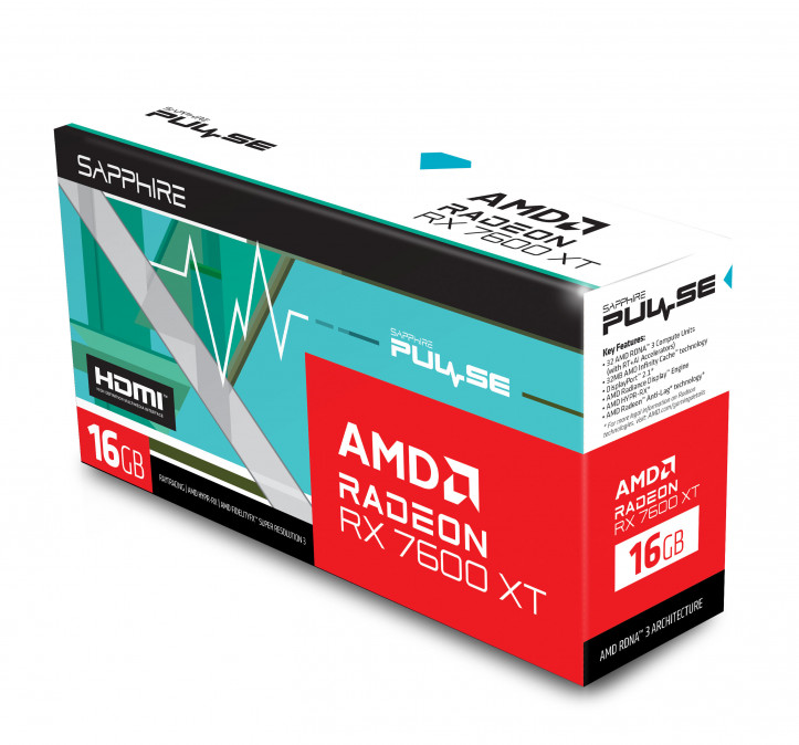 Sapphire Radeon RX 7600XT 16GB Pulse Gaming PC