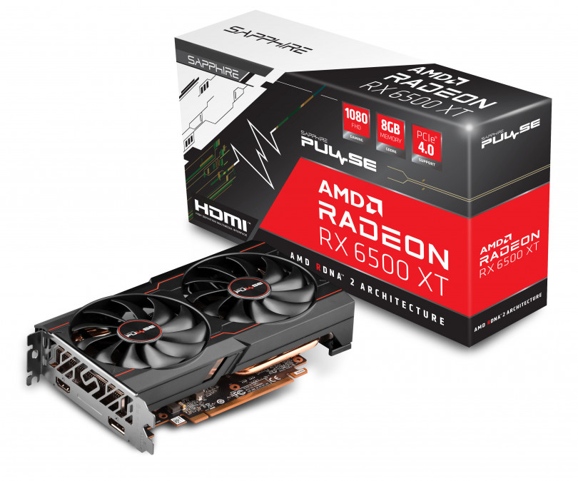 Sapphire Radeon RX6500 XT 8GB DDR6 Pulse Gaming OC PC