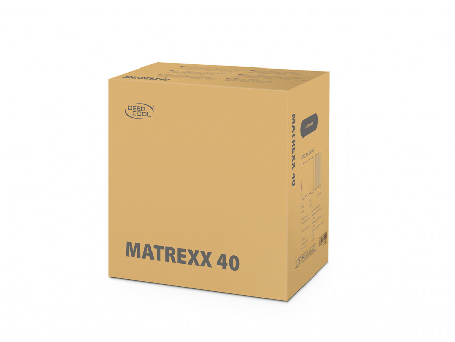 DeepCool Számítógépház - MATREXX 40 3FS (ablakos, 3x LED ventiilátor, mATX, 1xUSB3.0, 1xUSB2.0) PC