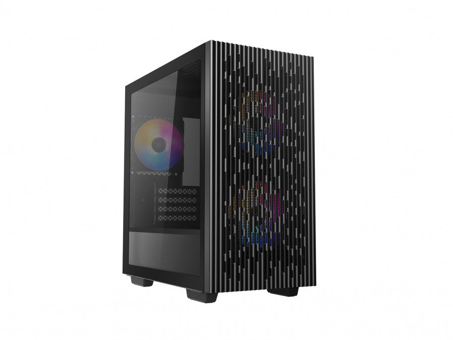DeepCool Számítógépház - MATREXX 40 3FS (ablakos, 3x LED ventiilátor, mATX, 1xUSB3.0, 1xUSB2.0) PC