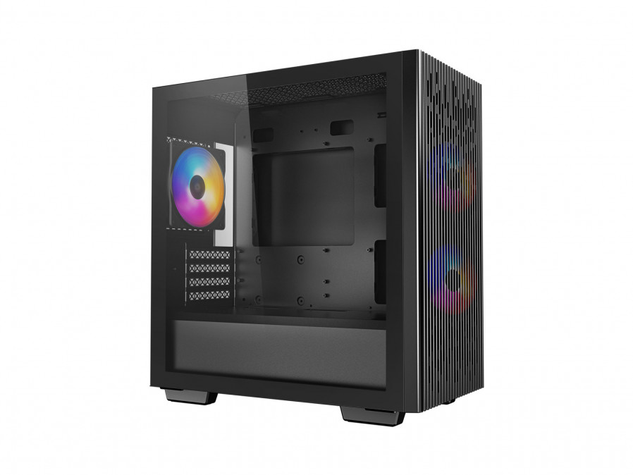 DeepCool Számítógépház - MATREXX 40 3FS (ablakos, 3x LED ventiilátor, mATX, 1xUSB3.0, 1xUSB2.0) PC