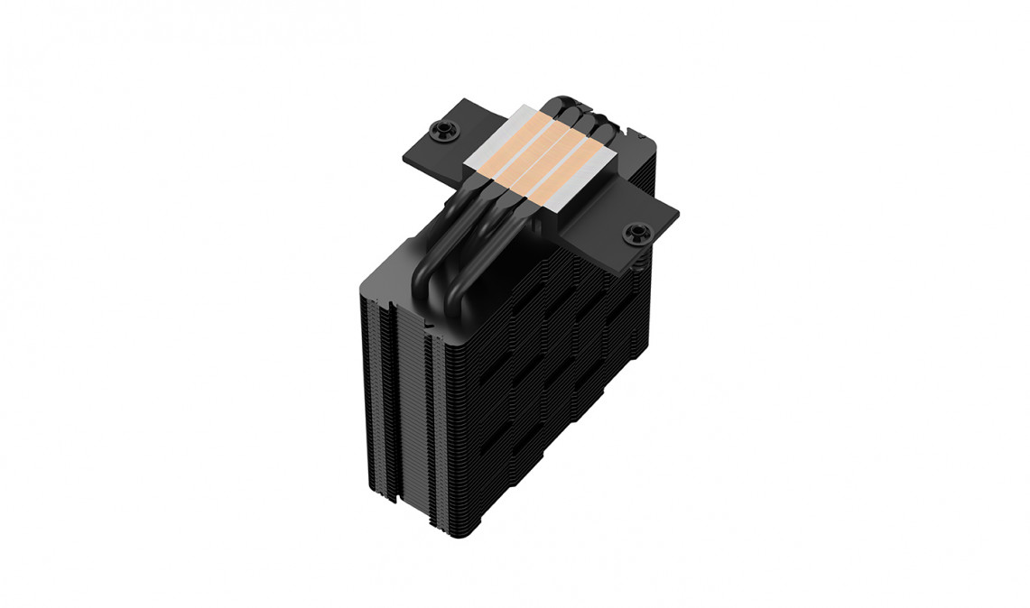 DeepCool CPU Cooler - AG400 BK ARGB (31,6 dB; max, 128,93 m3/h; 4pin csatlakozó, 4 db heatpipe, 12cm, PWM) PC