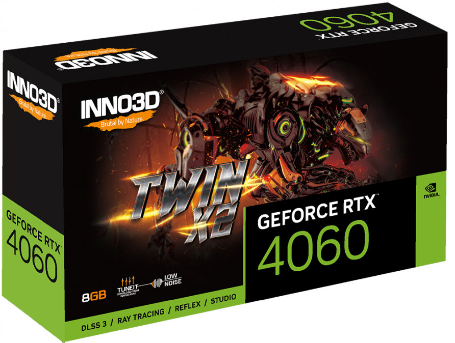 Inno3D GeForce RTX4060 8GB DDR6 Twin X2 V2 PC