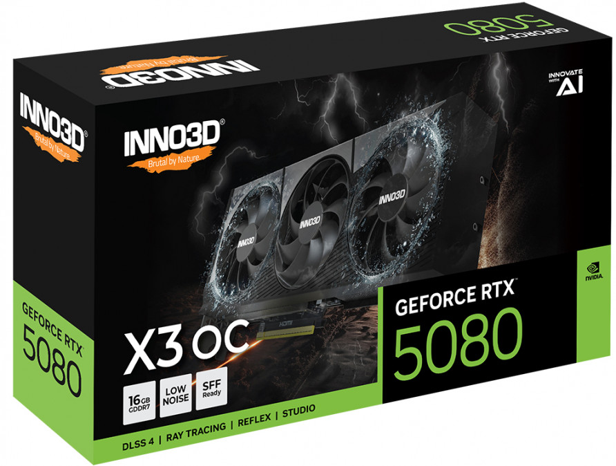 Inno3D GeForce RTX5080 16GB GDDR7 X3 OC PC