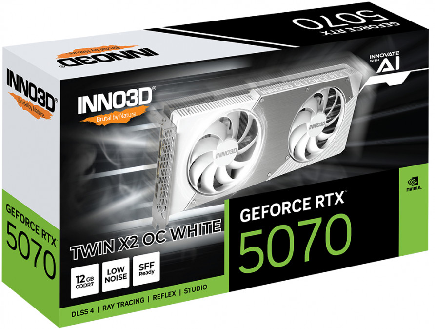 Inno3D GeForce RTX5070 12GB GDDR7 Twin X2 OC White PC