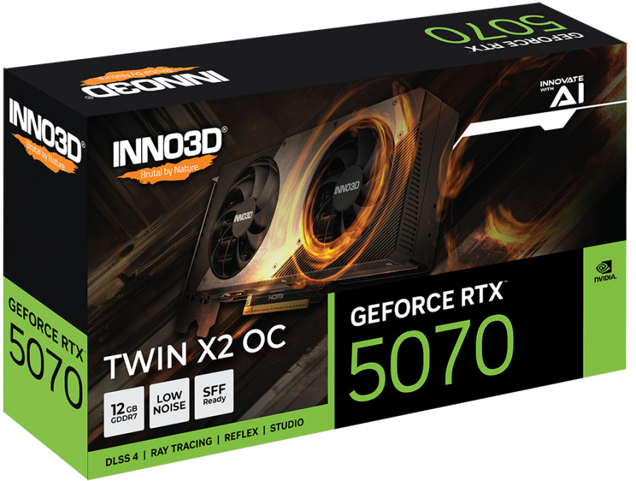 Inno3D GeForce RTX5070 12GB GDDR7 Twin X2 OC PC