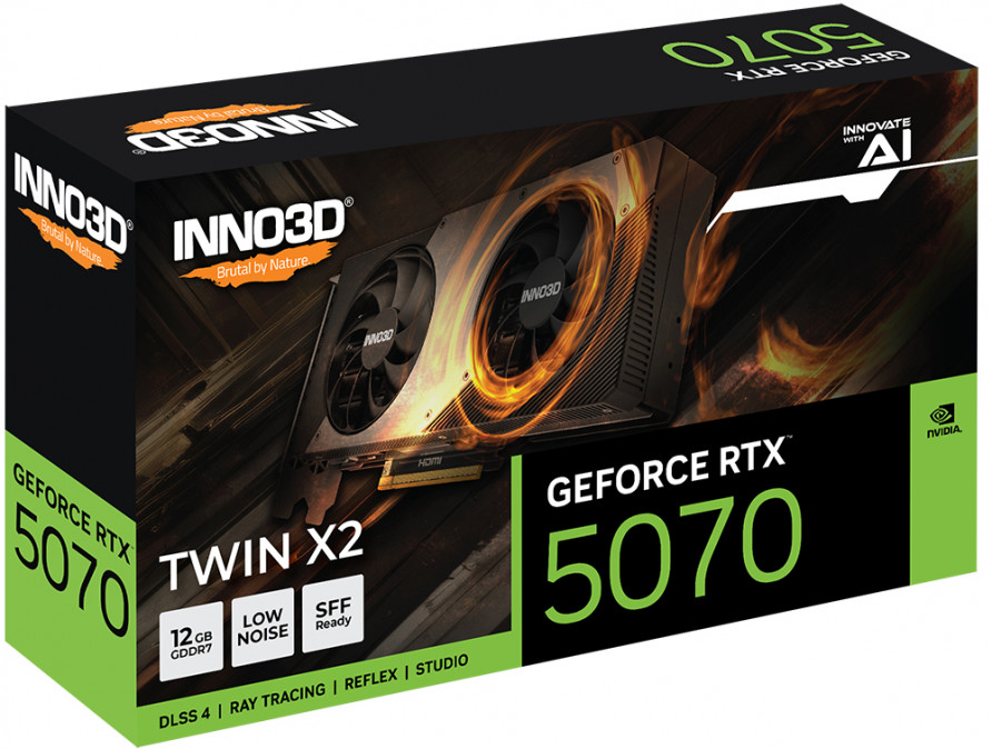 Inno3D GeForce RTX5070 12GB GDDR7 Twin X2 PC