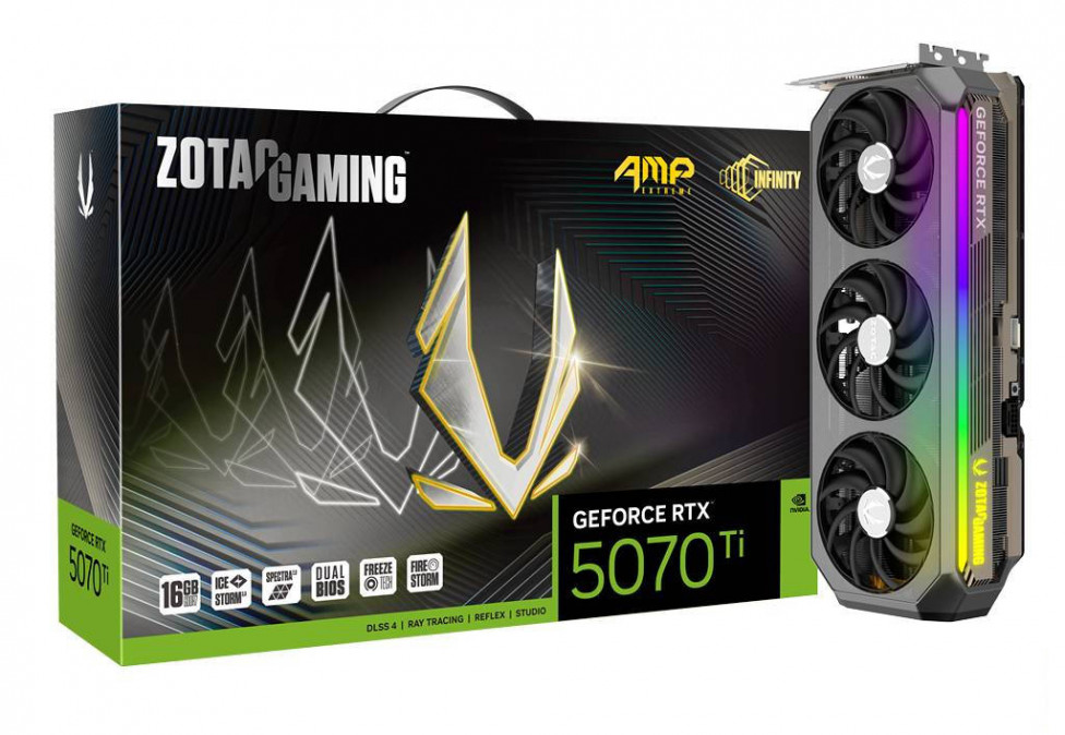 Zotac GeForce RTX5070 Ti 16GB DDR7 AMP Extreme Infinity PC