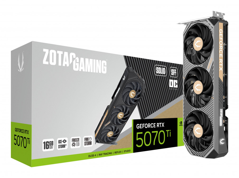 Zotac GeForce RTX5070 TI 16GB DDR7 Solid SFF OC PC