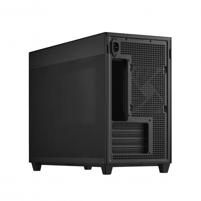 Asus Prime AP201 Tempered Glass táp nélküli ablakos MT Mini Tower számítógépház fekete PC