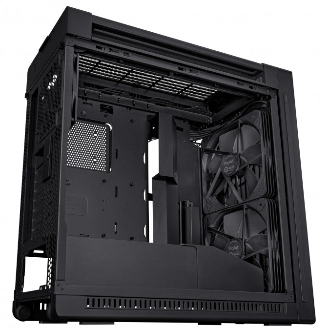 Asus ProArt PA602 TG ARGB BLACK táp nélküli ablakos Mid Tower számítógépház fekete PC