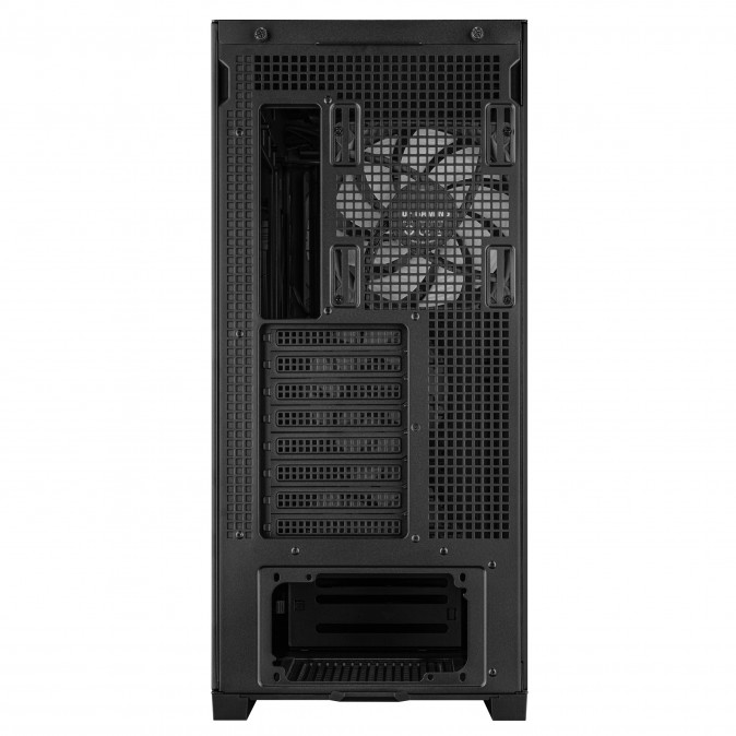 Asus TUF Gaming GT302 TG ARGB BLACK táp nélküli ablakos Mid Tower számítógépház fekete PC