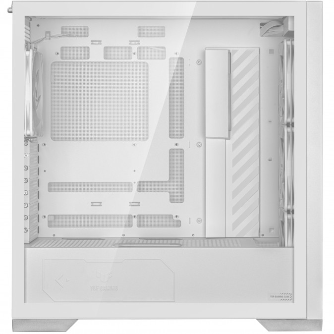 Asus TUF Gaming GT302 TG ARGB WHITE táp nélküli ablakos Mid Tower számítógépház fehér PC