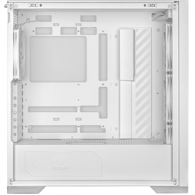Asus TUF Gaming GT302 TG ARGB WHITE táp nélküli ablakos Mid Tower számítógépház fehér PC
