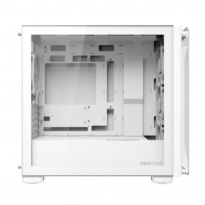 Asus A23 Plus táp nélküli ablakos MT Mini Tower számítógépház fehér PC