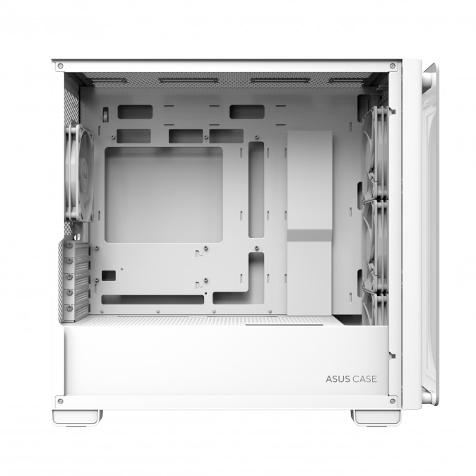 Asus A23 Plus táp nélküli ablakos MT Mini Tower számítógépház fehér PC