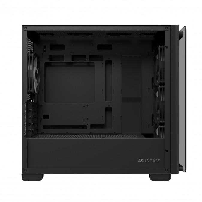 Asus A23 Plus táp nélküli ablakos MT Mini Tower számítógépház fekete PC