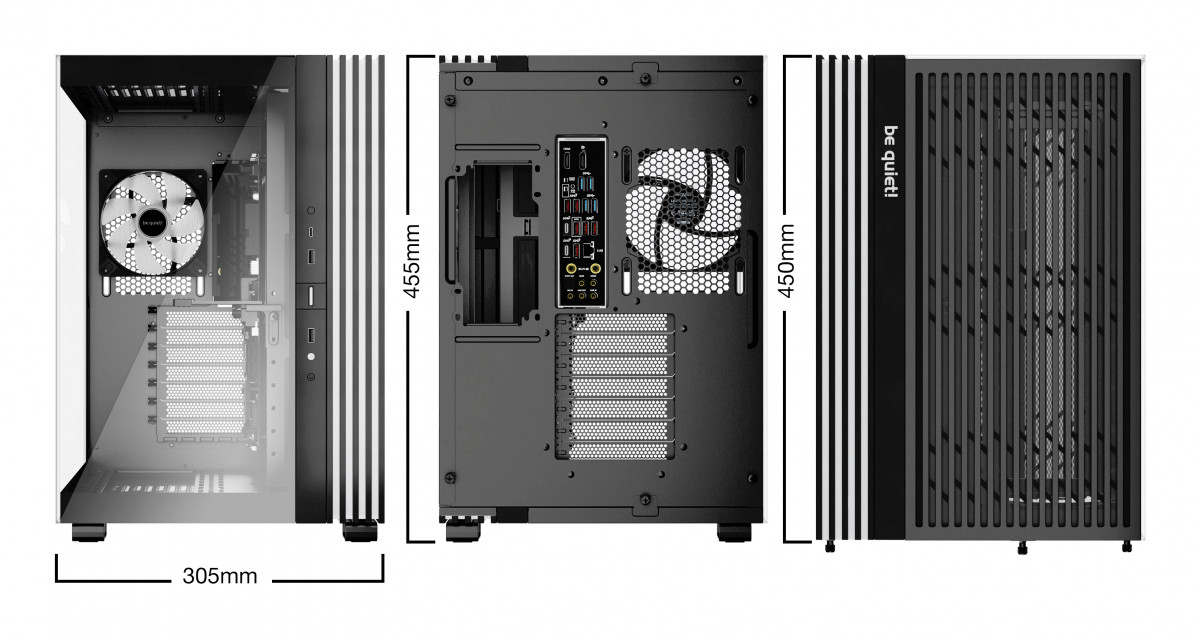 BE QUIET! Ház Midi ATX Light Base 600 LX Tápegység nélkül, Fekete PC