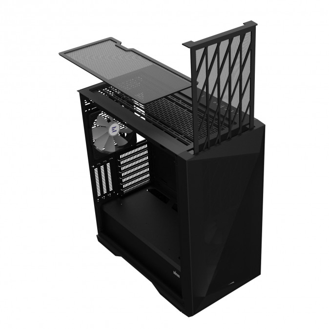 Zalman Z9 Iceberg MS táp nélküli ablakos Full Tower számítógépház fekete PC
