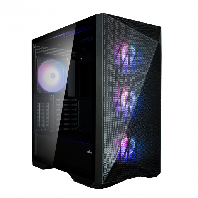 Zalman Z9 Iceberg MS táp nélküli ablakos Full Tower számítógépház fekete PC