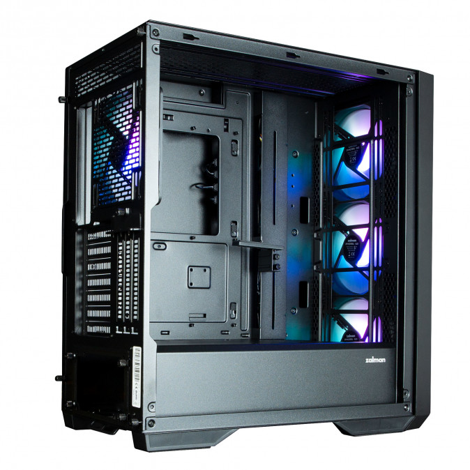 Zalman Z9 Iceberg MS táp nélküli ablakos Full Tower számítógépház fekete PC
