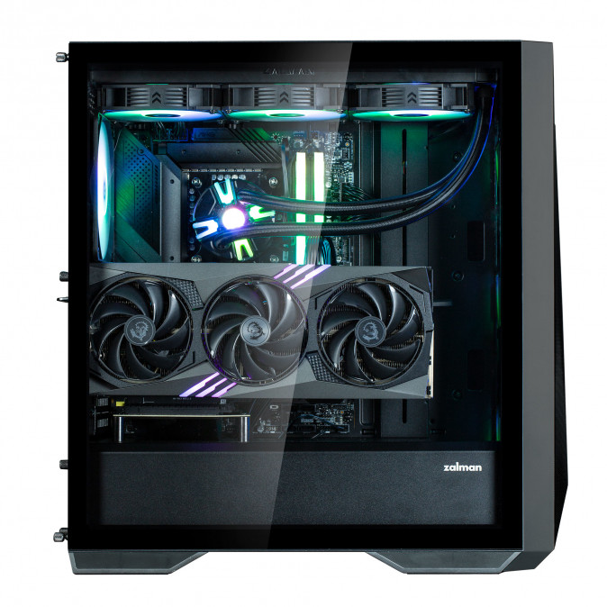 Zalman Z9 Iceberg MS táp nélküli ablakos Full Tower számítógépház fekete PC