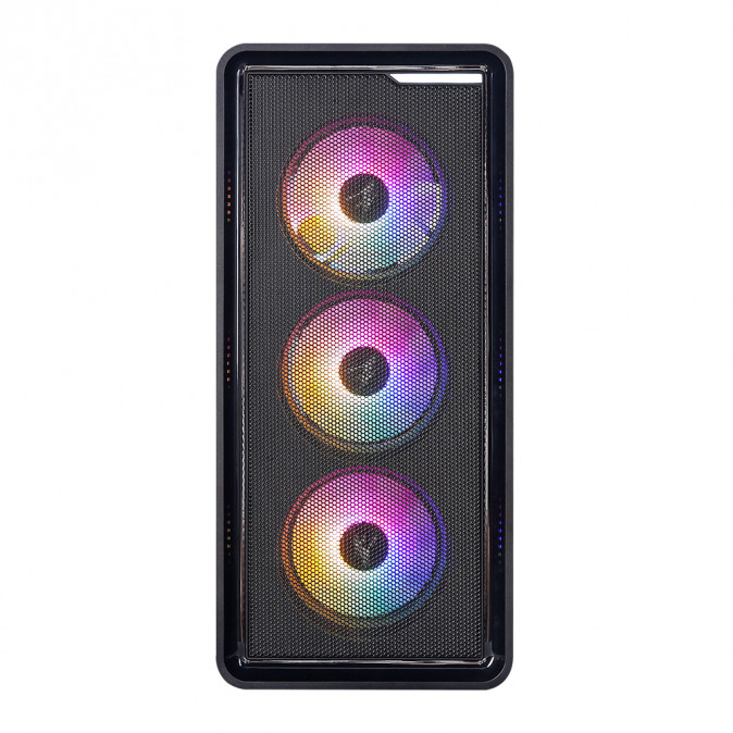Zalman M3 PLUS RGB fekete (táp nélküli) ablakos mATX ház PC