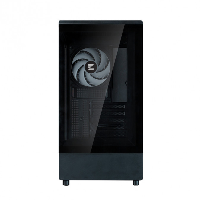 Zalman P10 BLACK táp nélküli ablakos MT Mini Tower számítógépház fekete PC