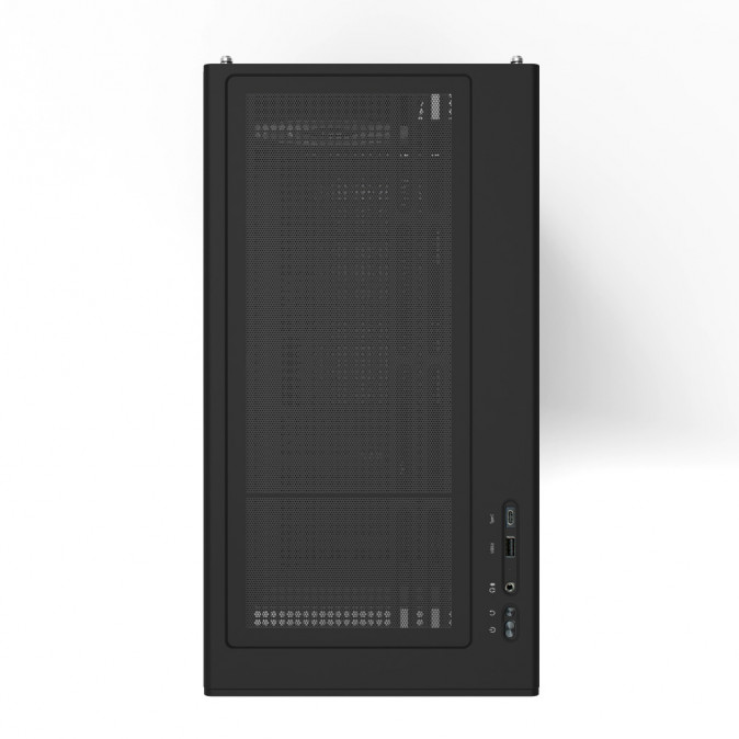 Zalman P10 BLACK táp nélküli ablakos MT Mini Tower számítógépház fekete PC