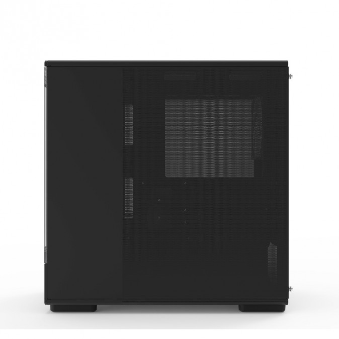 Zalman P10 BLACK táp nélküli ablakos MT Mini Tower számítógépház fekete PC