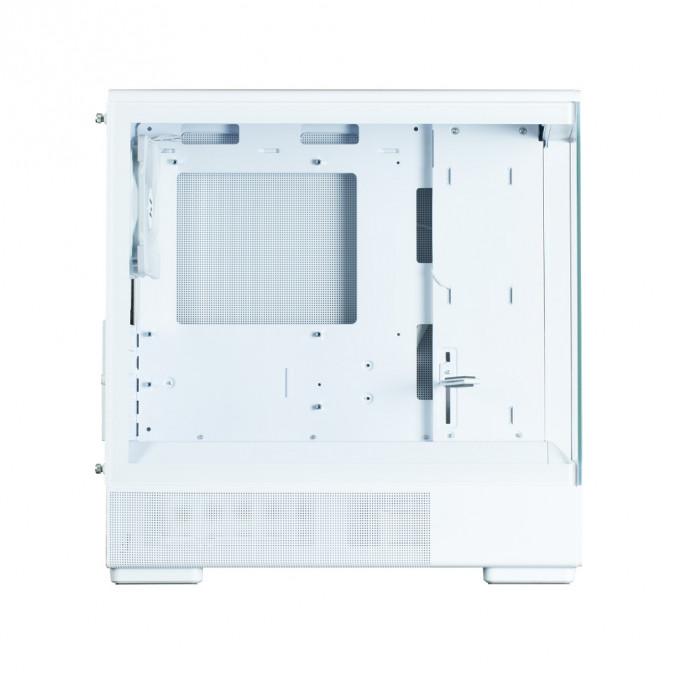 Zalman P10 WHITE táp nélküli ablakos MT Mini Tower számítógépház fehér PC
