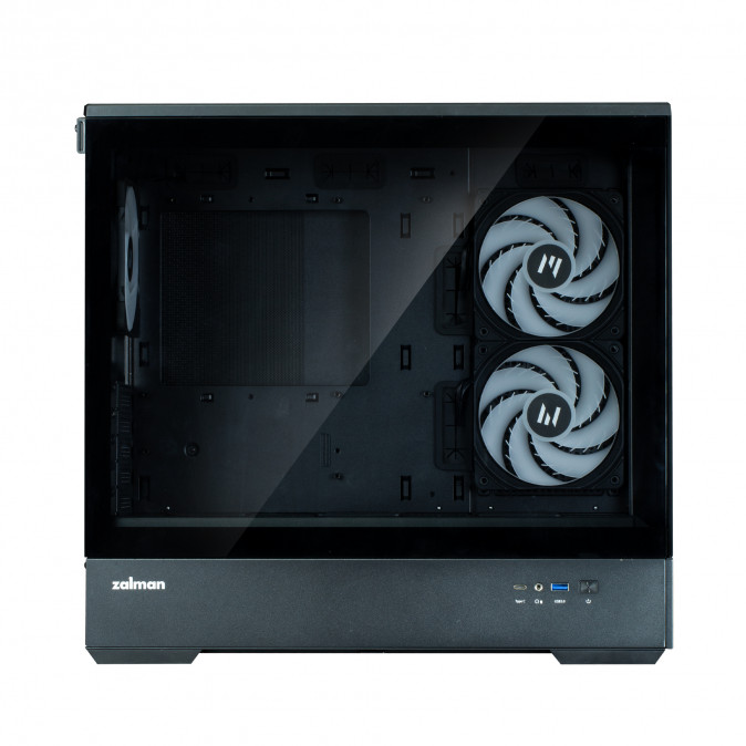 Zalman P30 BLACK V2 táp nélküli ablakos MT Mini Tower számítógépház fekete PC