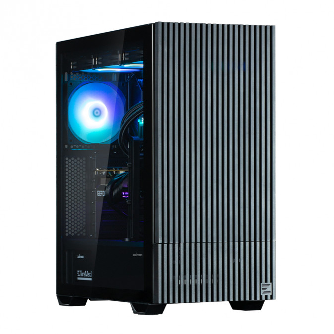 Zalman Z10 DS BLACK táp nélküli ablakos Mid Tower számítógépház fekete PC
