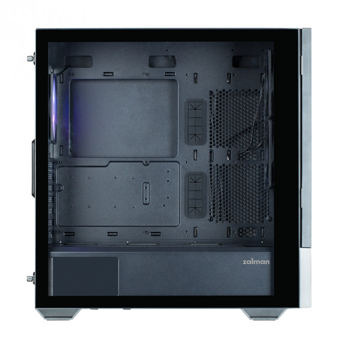Zalman Z10 DS BLACK táp nélküli ablakos Mid Tower számítógépház fekete PC