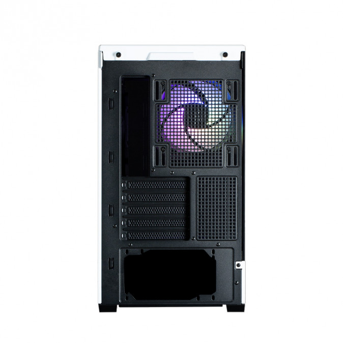 Zalman P30 BW táp nélküli ablakos MT Mini Tower számítógépház fekete-fehér PC