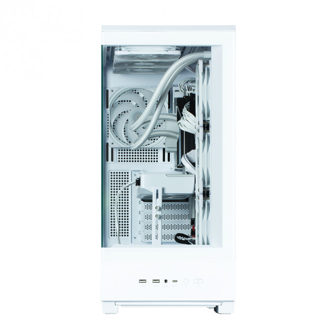 Zalman P50 DS táp nélküli ablakos Mid Tower számítógépház fehér PC