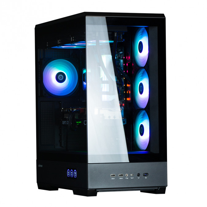 Zalman P50 DS táp nélküli ablakos Mid Tower számítógépház fekete PC