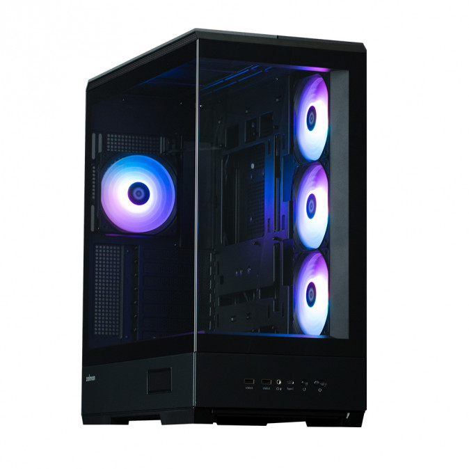 Zalman P50 DS táp nélküli ablakos Mid Tower számítógépház fekete PC