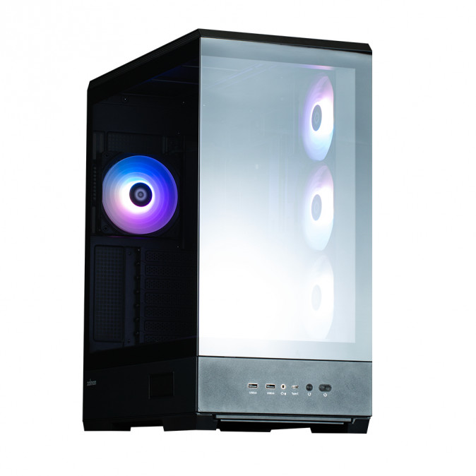 Zalman P50 DS táp nélküli ablakos Mid Tower számítógépház fekete PC