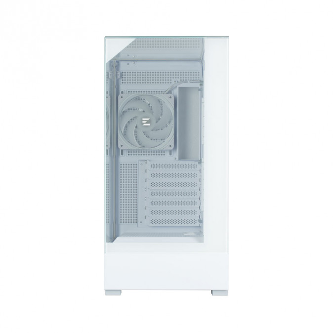 Zalman P40 Prism táp nélküli ablakos Mid Tower számítógépház fehér PC
