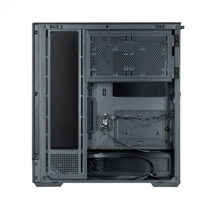 Zalman P40 Prism táp nélküli ablakos Mid Tower számítógépház fekete PC