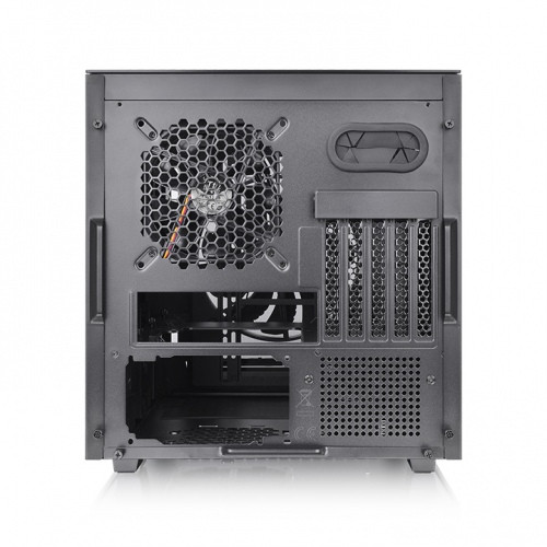 Thermaltake Divider 200 TG táp nélküli ablakos MT Mini Tower számítógépház fekete PC