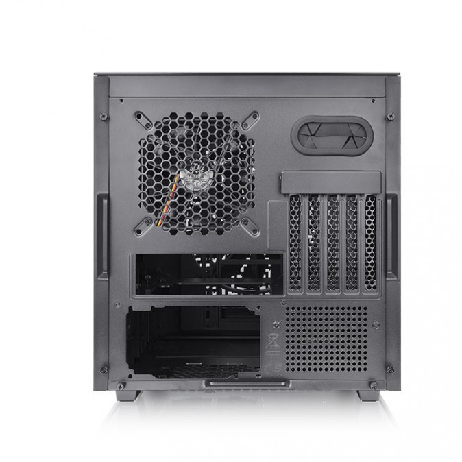 Thermaltake Divider 200 TG Air táp nélküli ablakos MT Mini Tower számítógépház fekete PC