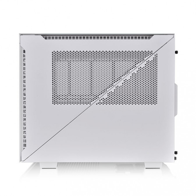 Thermaltake Divider 200 TG Air Snow táp nélküli ablakos MT Mini Tower számítógépház fehér PC