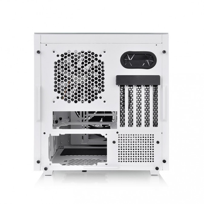Thermaltake Divider 200 TG Air Snow táp nélküli ablakos MT Mini Tower számítógépház fehér PC