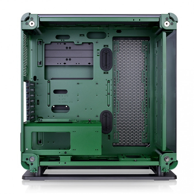 Thermaltake Core P6 TG táp nélküli ablakos MT Mini Tower számítógépház zöld PC