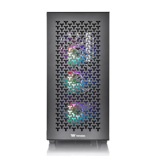 Thermaltake V350 TG ARGB Air táp nélküli ablakos Mid Tower számítógépház fekete PC
